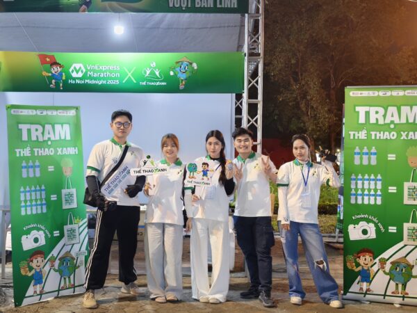 Hình ảnh nhóm dự án truyền thông “Thể thao xanh”